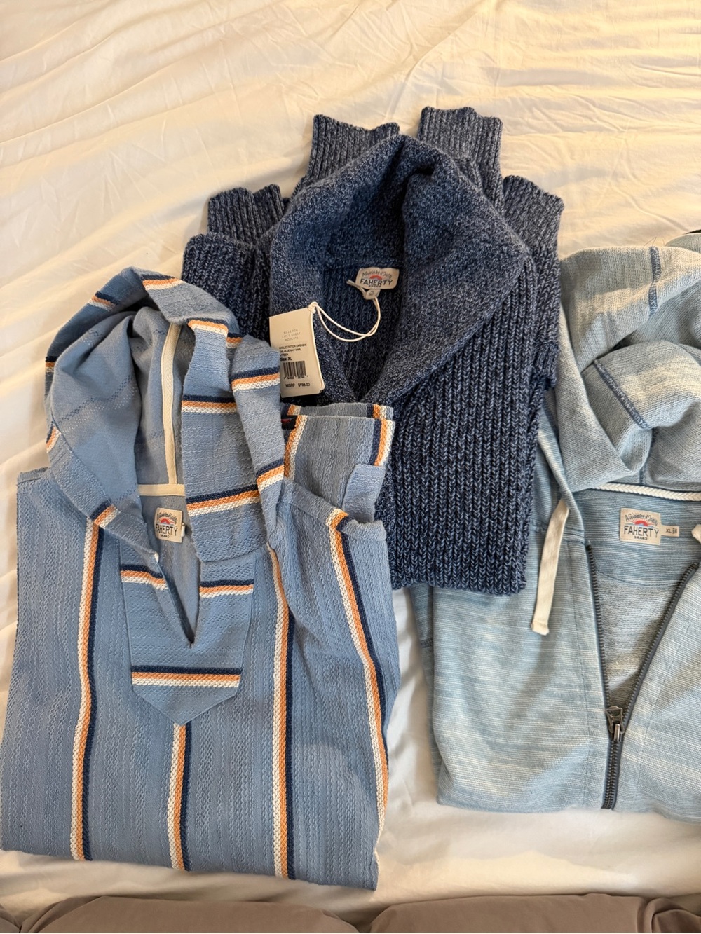 Faherty (3) Sweaters / Hoodies Blue - Men
